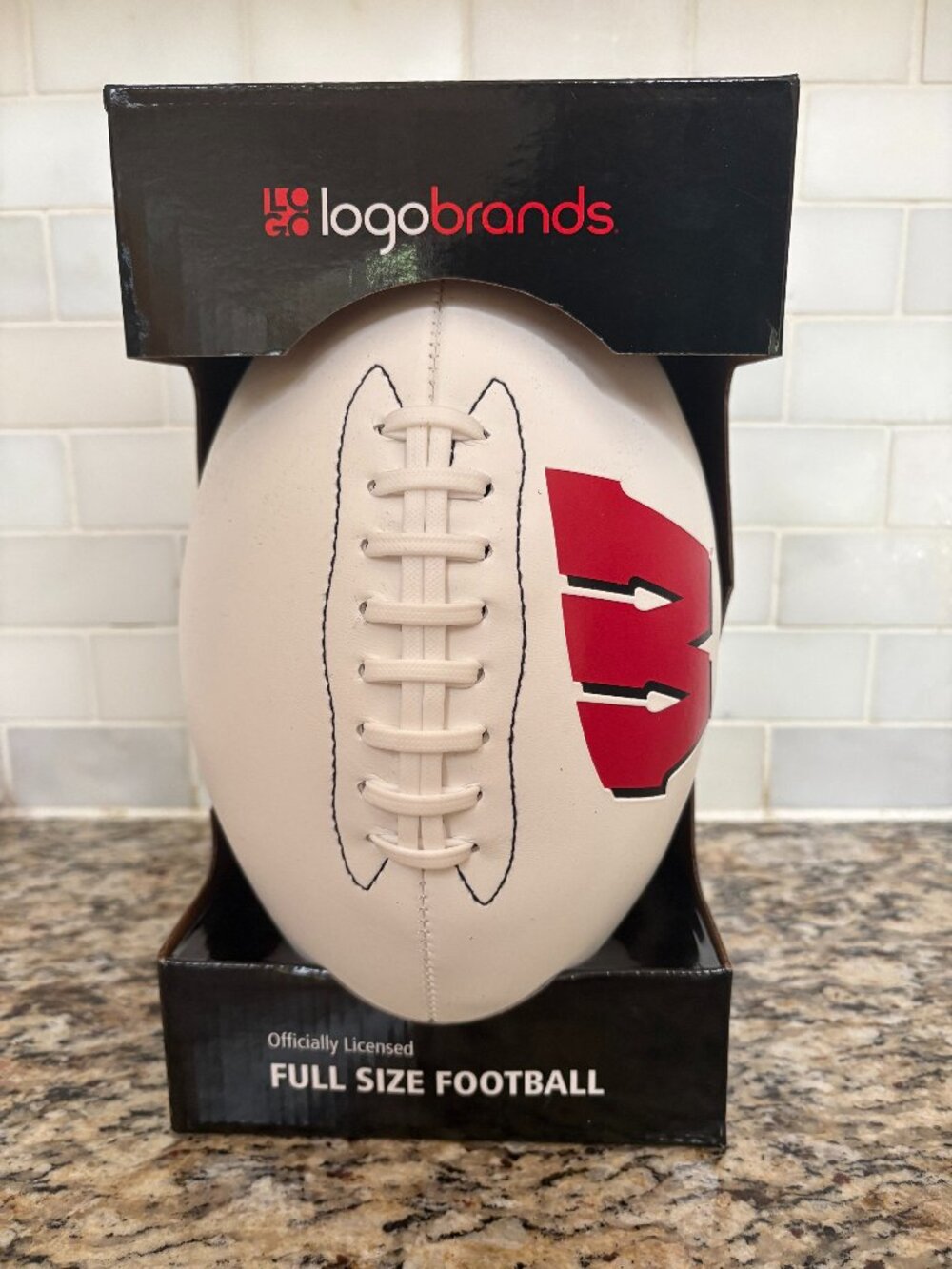 WISCONSIN BADGERS AUTOGRAPH FULL SIZE FOOTBALL RETAIL $50